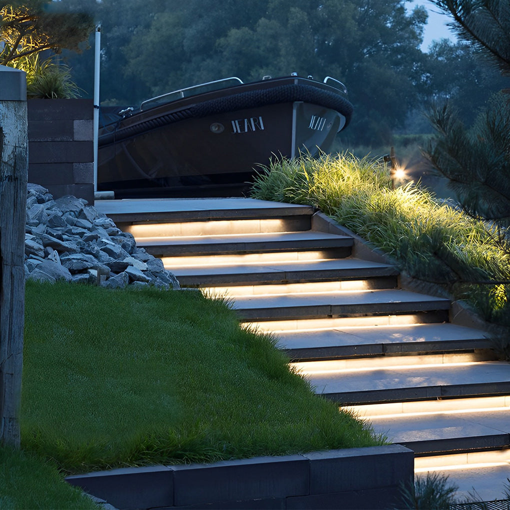 Outdoor LED Strip Light, Flexible Waterproof Embedded Lighting for Stair Treads and Pathways, Bendable in 10 to 33 Foot Lengths