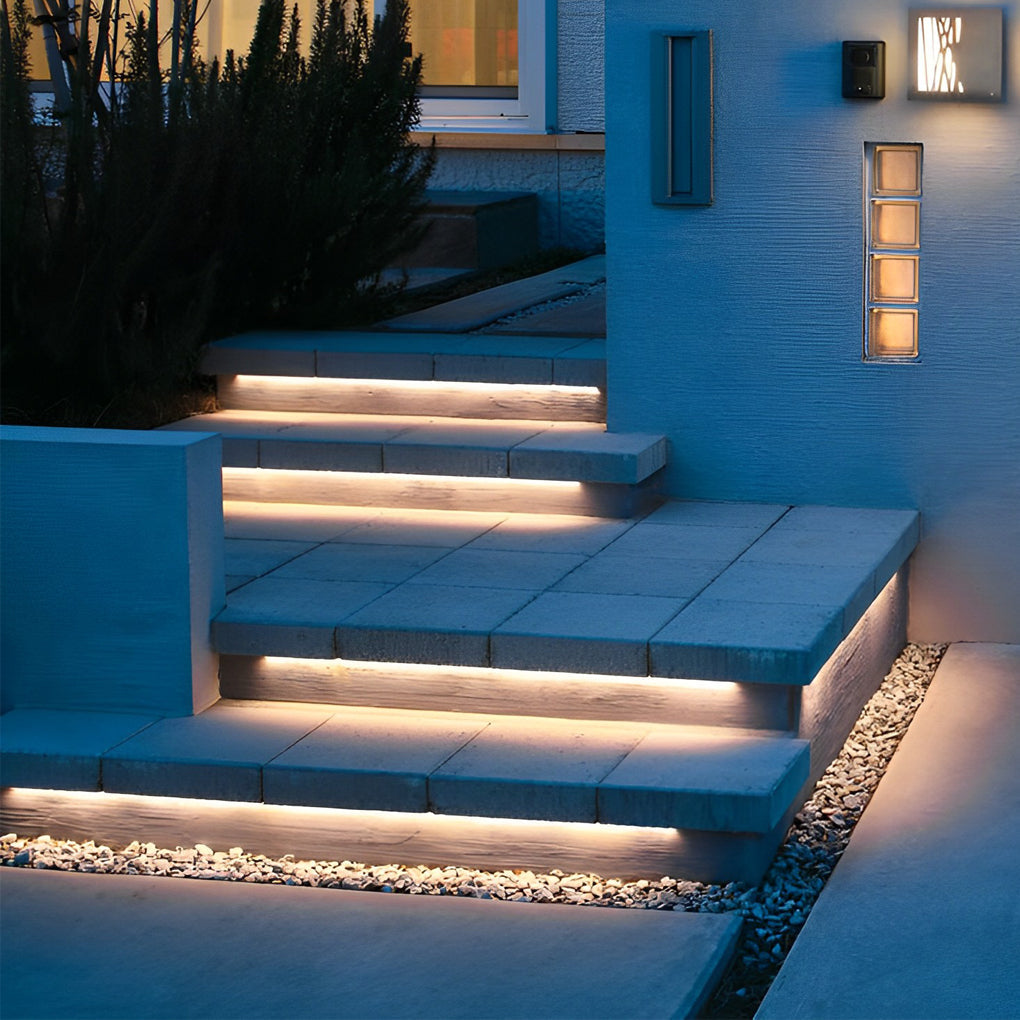 Outdoor LED Strip Light, Flexible Waterproof Embedded Lighting for Stair Treads and Pathways, Bendable in 10 to 33 Foot Lengths