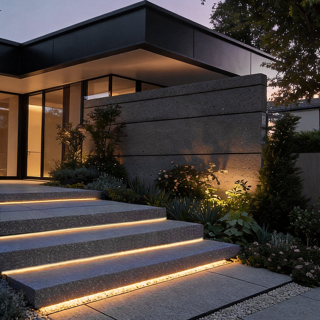 Outdoor LED Strip Light, Flexible Waterproof Embedded Lighting for Stair Treads and Pathways, Bendable in 10 to 33 Foot Lengths
