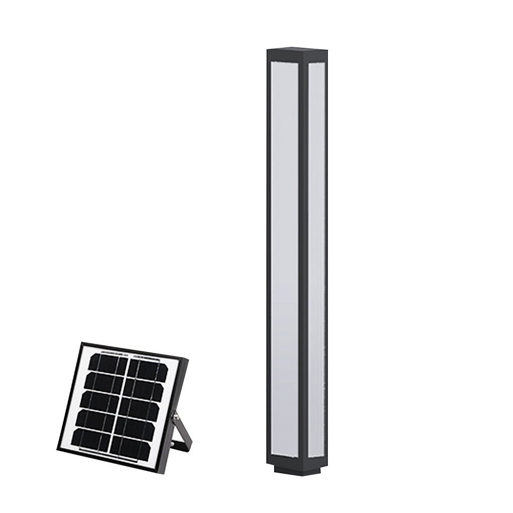 Garden Bollard Light, Waterproof Aluminum LED Path Fixture for Driveway and Walkway, Solar or Hardwired in Six Heights