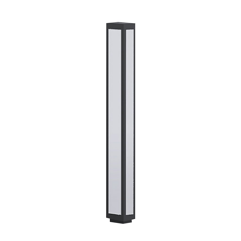 Garden Bollard Light, Waterproof Aluminum LED Path Fixture for Driveway and Walkway, Solar or Hardwired in Six Heights
