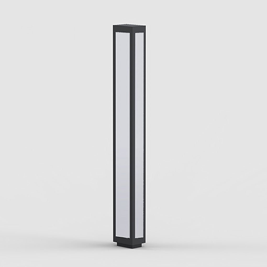 Garden Bollard Light, Waterproof Aluminum LED Path Fixture for Driveway and Walkway, Solar or Hardwired in Six Heights