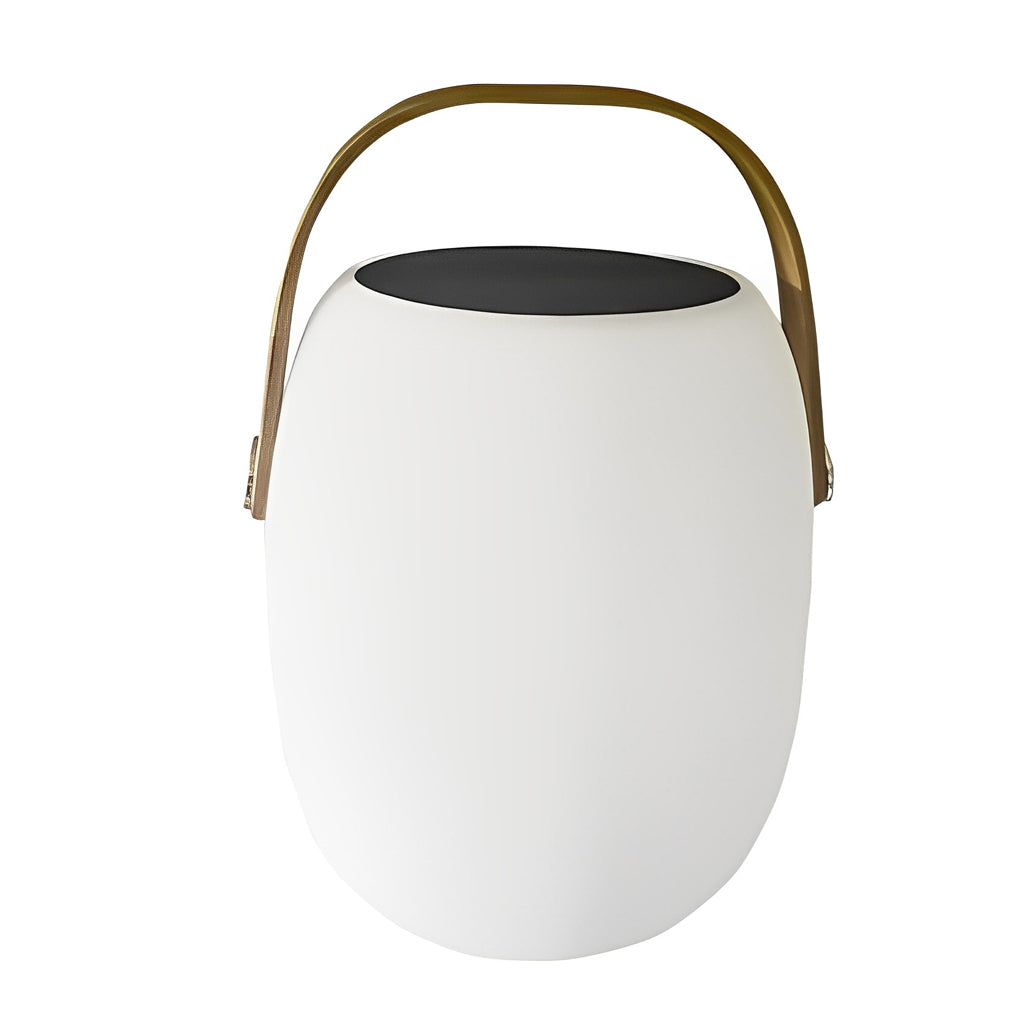 Outdoor Solar Lantern, Portable Wood-Grain LED Floor Lamp for Patios and Garden Paths, IP65 Waterproof with 6-8 Hour Runtime