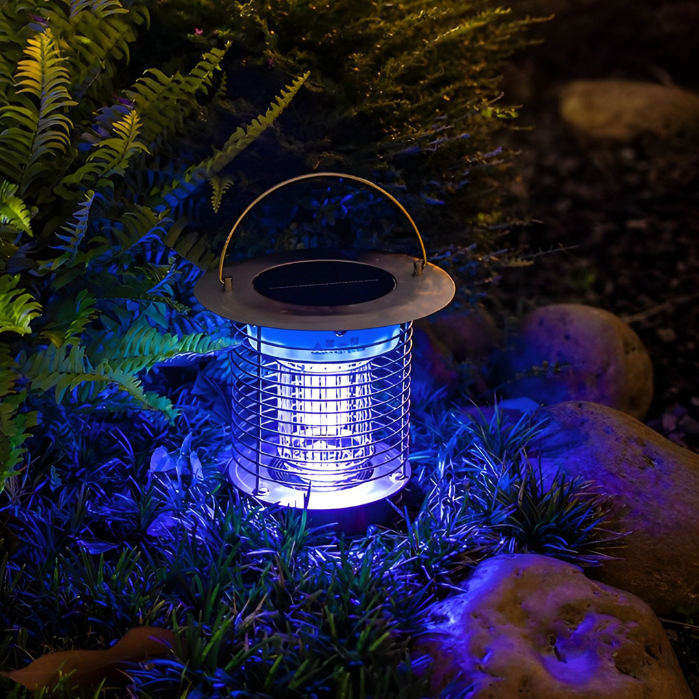 Outdoor solar lamp used for mosquito control in planting
