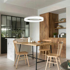 Circular acrylic pendant light, additional catalogue product view