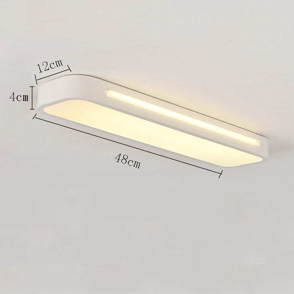 Long oval LED flush mount ceiling light, seventh product view