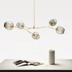 Metal and glass globe sputnik chandelier, second product view