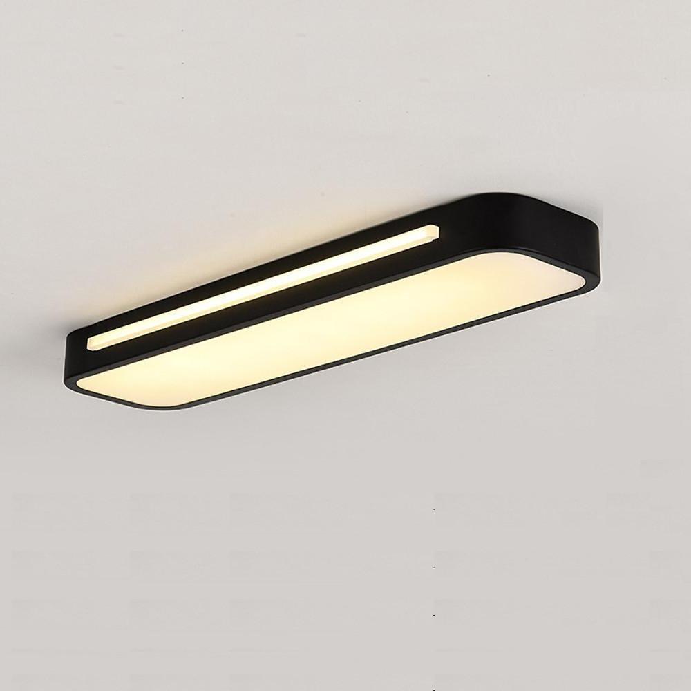 Long oval LED flush mount ceiling light, third product view