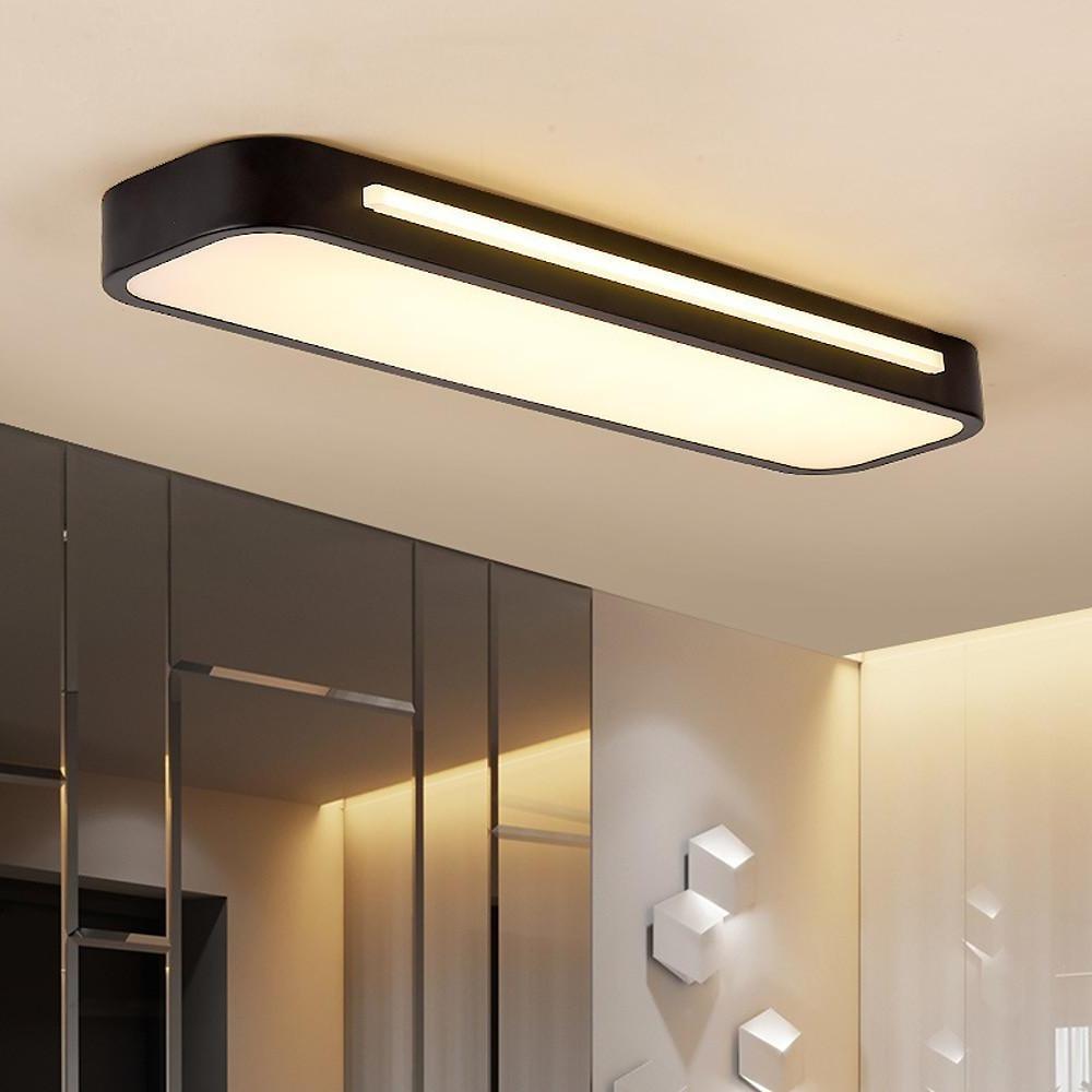 Long oval LED flush mount ceiling light, main product view