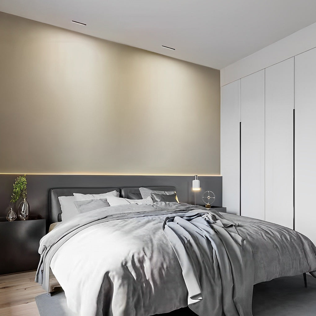 Recessed Linear Spotlight Fixture, Embedded Anti-Glare LED Multi-Head Ceiling Light for Kitchens and Galleries, High CRI