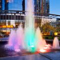 Underwater Fountain Light, Stainless Steel Waterproof LED Pool and Pond Lamp, White, Warm or RGB Color Options