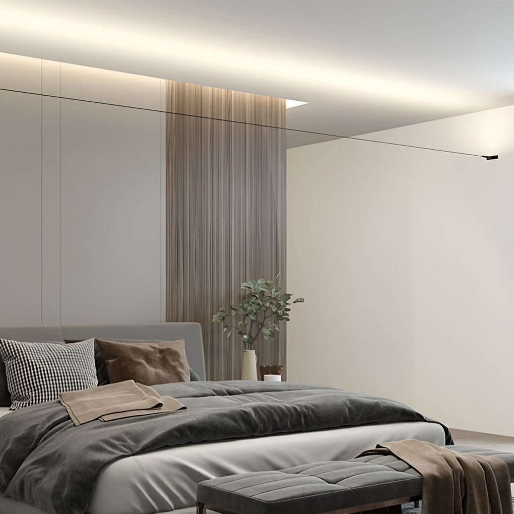 Skyline Linear LED Light, Rotatable Silicone COB Strip for Cove and Accent Lighting, Bendable Glare-Free Wall Washer