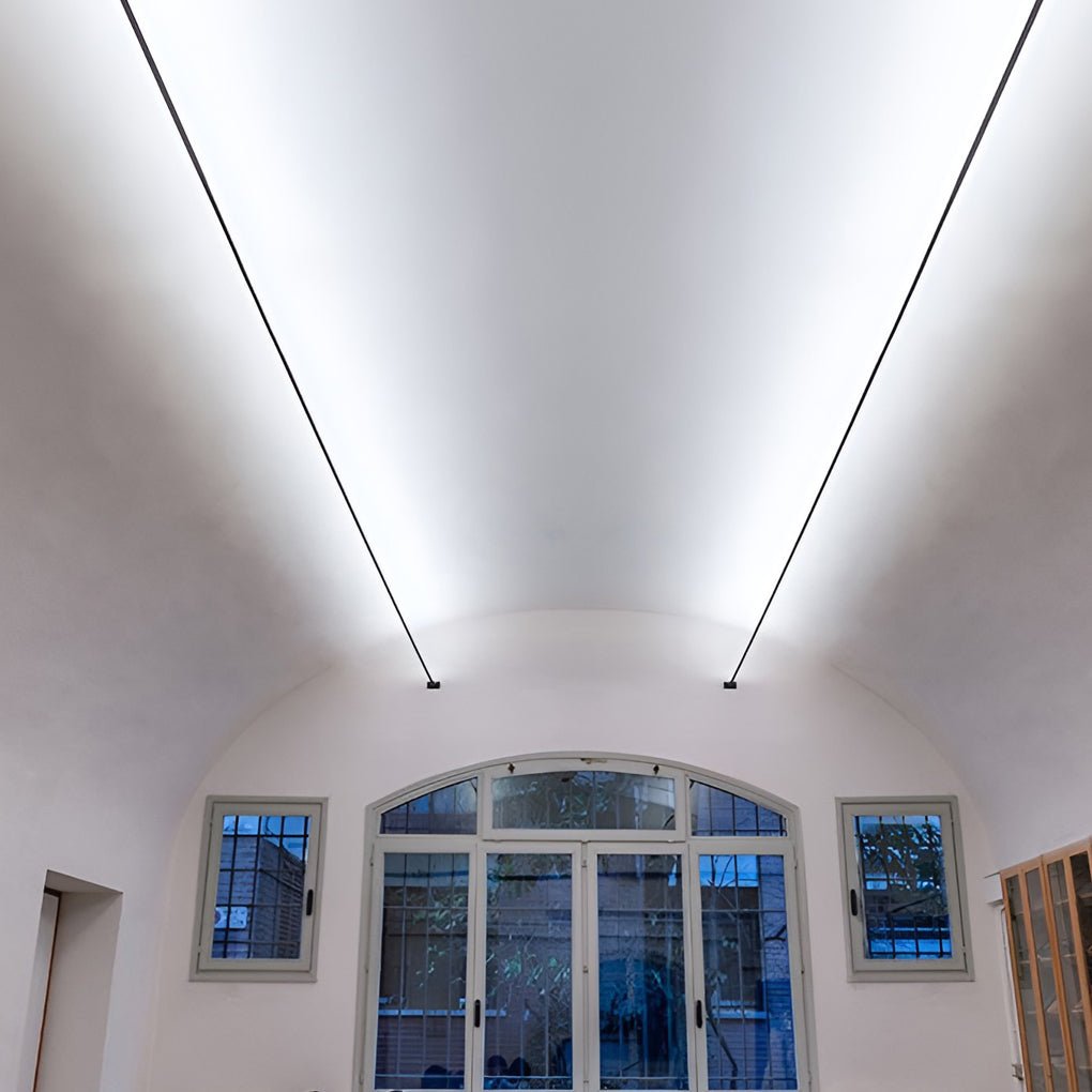 Skyline Linear LED Light, Ultra-Thin Rotatable Steel Bar Strip for Ceiling Coves and Architectural Outlines, 13 to 33 Feet
