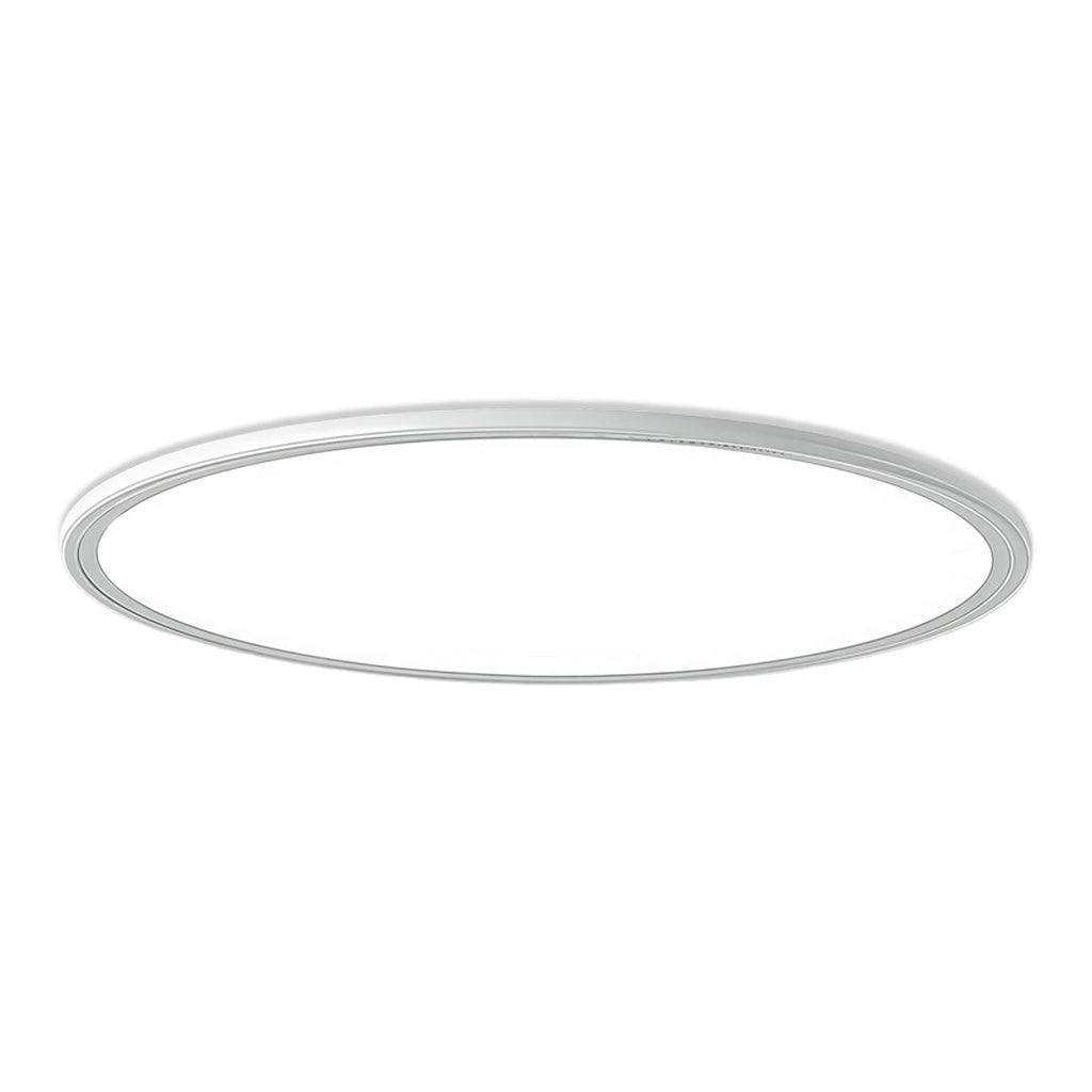Round LED Ceiling Light, Ultra-Thin Recessed Aluminum Flush Fixture for Living Room and Office, 72W with Dimmable Option