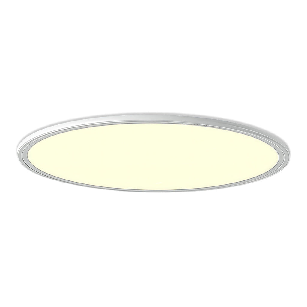 Round LED Ceiling Light, Ultra-Thin Recessed Aluminum Flush Fixture for Living Room and Office, 72W with Dimmable Option