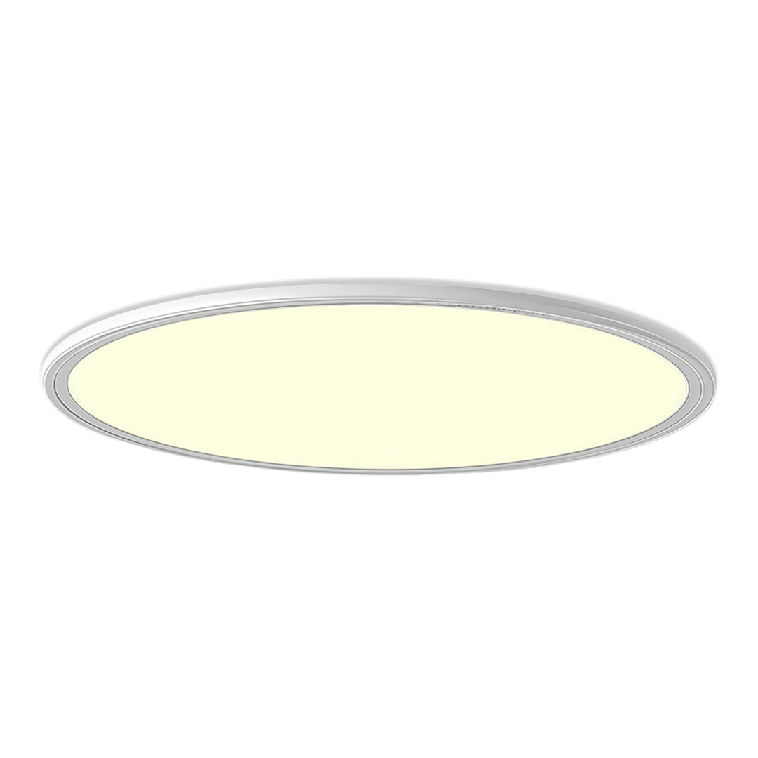 Round LED Ceiling Light, Ultra-Thin Recessed Aluminum Flush Fixture for Living Room and Office, 72W with Dimmable Option