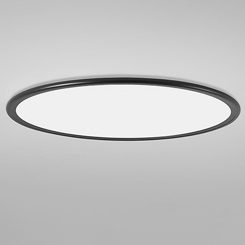Round LED Ceiling Light, Ultra-Thin Recessed Aluminum Flush Fixture for Living Room and Office, 72W with Dimmable Option