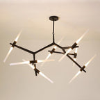 Aluminium 14-light branch sputnik chandelier, eighth product view