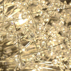 Electroplated metal globe sputnik chandelier, sixth product view