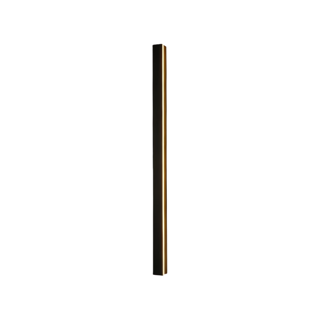 Minimalist Linear Wall Sconce, Slim Black LED Outdoor Light for Facade and Porch, Five Lengths with Dimmable and Tri-Color Modes
