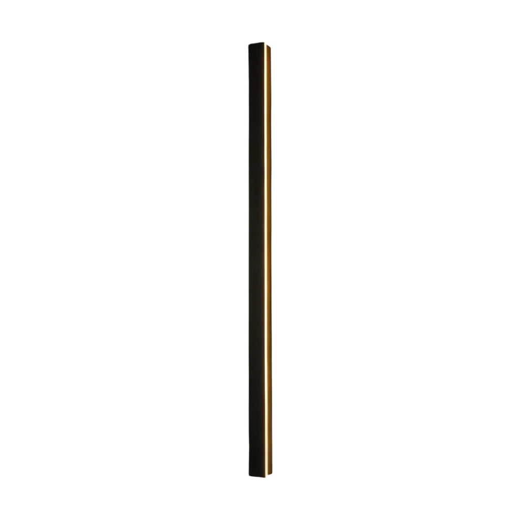 Minimalist Linear Wall Sconce, Slim Black LED Outdoor Light for Facade and Porch, Five Lengths with Dimmable and Tri-Color Modes