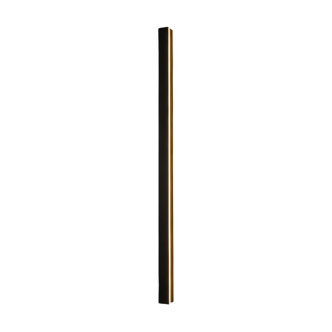 Minimalist Linear Wall Sconce, Slim Black LED Outdoor Light for Facade and Porch, Five Lengths with Dimmable and Tri-Color Modes