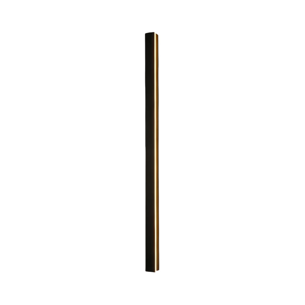 Minimalist Linear Wall Sconce, Slim Black LED Outdoor Light for Facade and Porch, Five Lengths with Dimmable and Tri-Color Modes