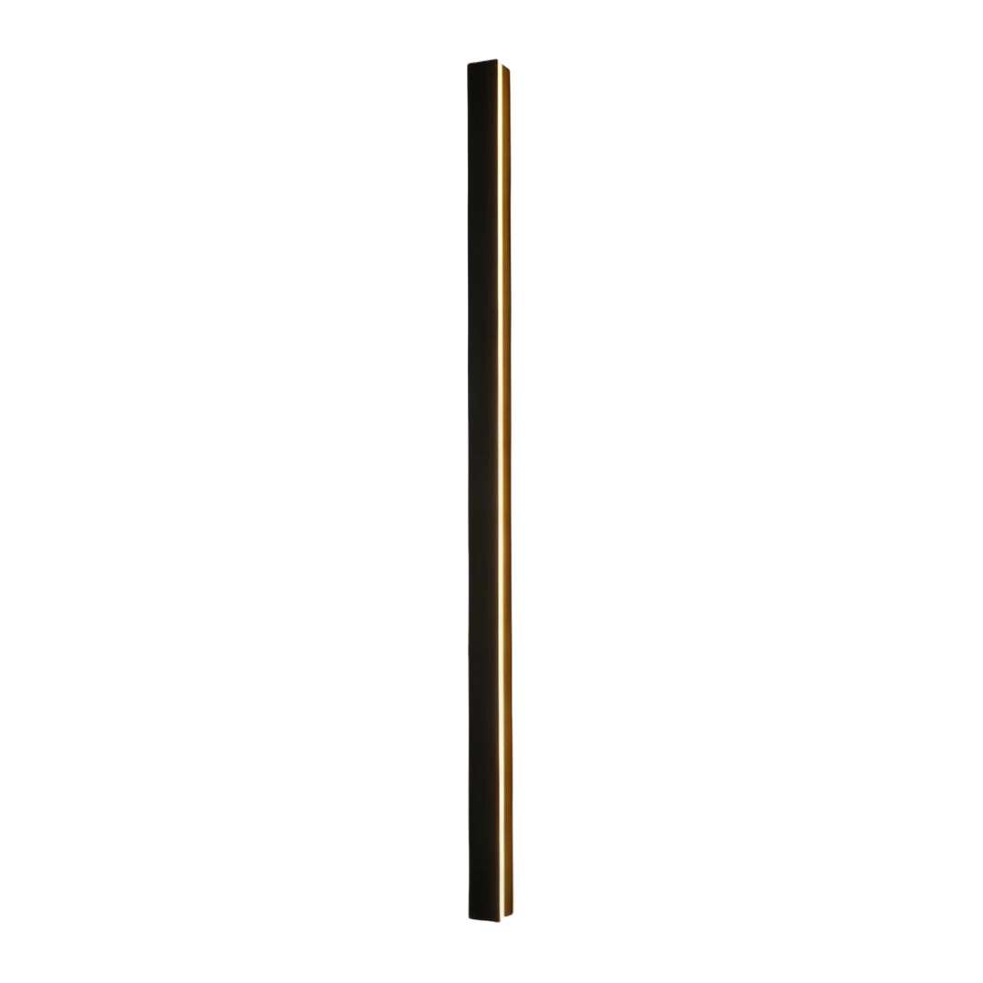Minimalist Linear Wall Sconce, Slim Black LED Outdoor Light for Facade and Porch, Five Lengths with Dimmable and Tri-Color Modes