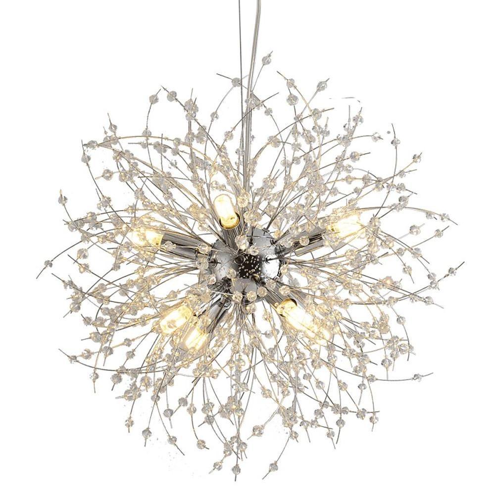 Electroplated metal globe sputnik chandelier, fourth product view