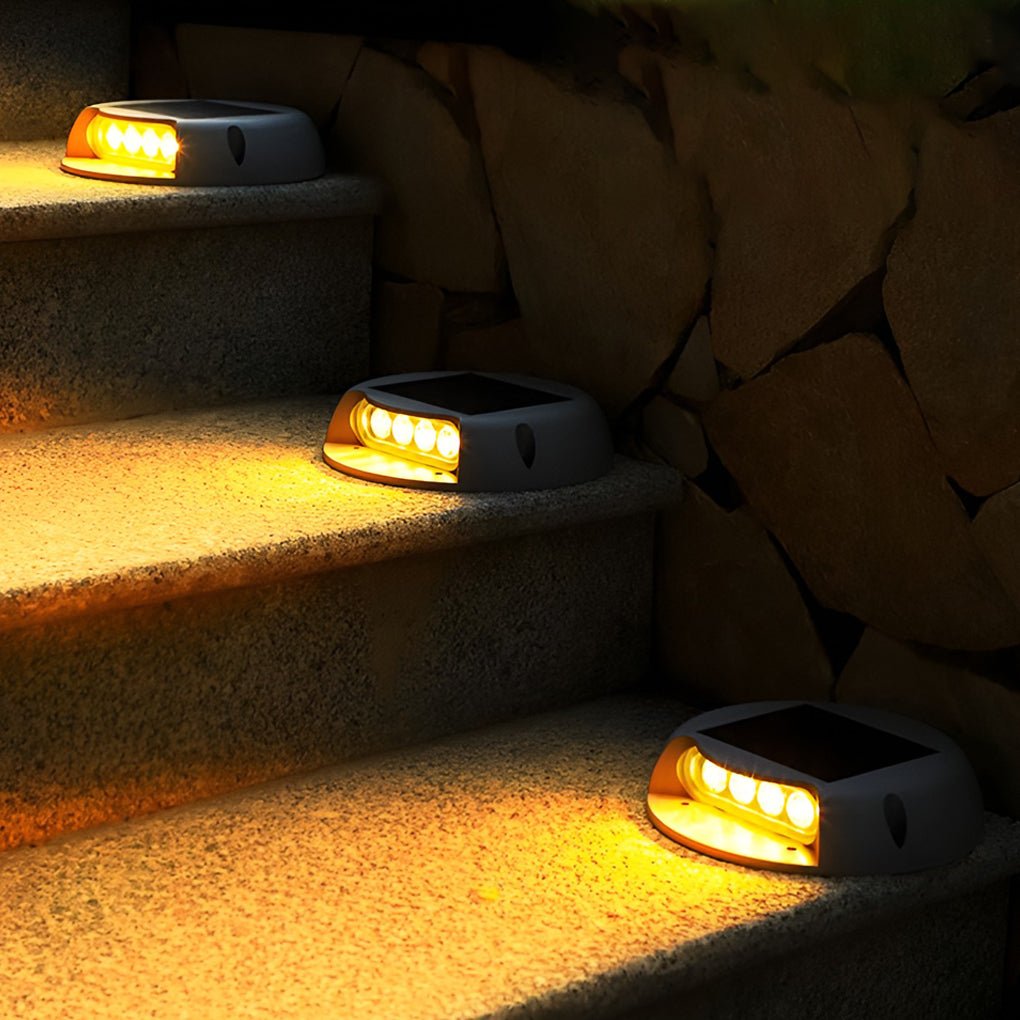 Recessed solar LED deck step light, main product view