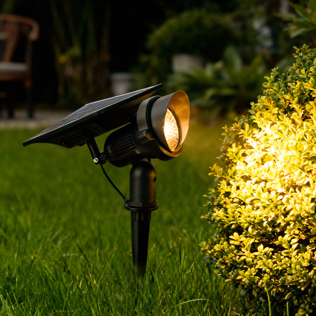 Solar Lawn Spot Light, Adjustable Aluminum Outdoor Spotlight for Trees and Garden Features, White, Warm White or RGB