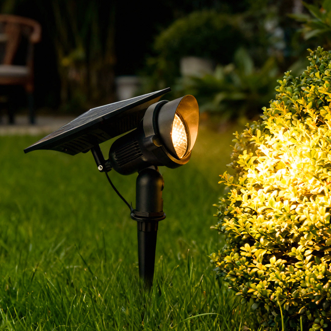 Solar Lawn Spot Light, Adjustable Aluminum Outdoor Spotlight for Trees and Garden Features, White, Warm White or RGB