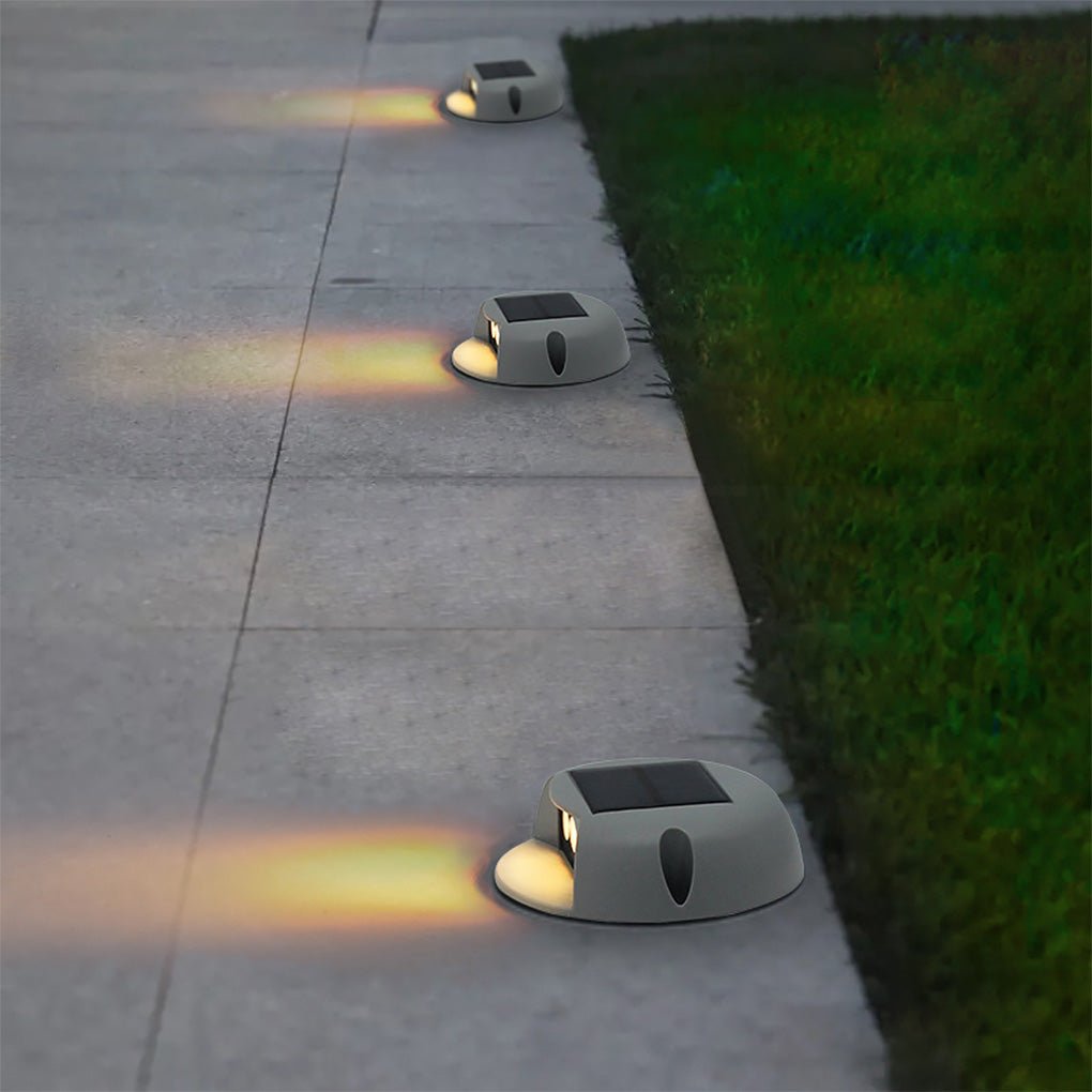 Waterproof solar step light shown in an alternative view