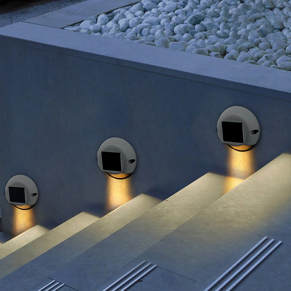 Compact solar deck marker shown from another angle