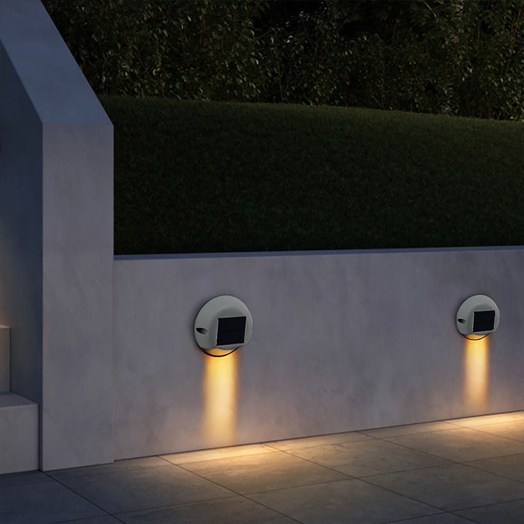 Round solar step marker light, main product view