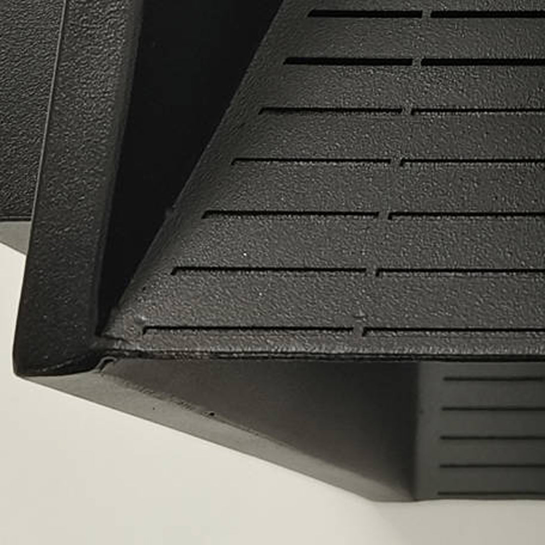 Detail of the striped waterproof pillar light housing
