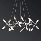 Black metal acrylic sputnik chandelier, fifth product view