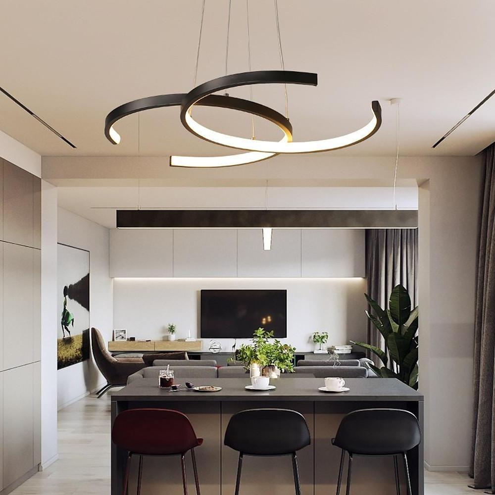 Two-tier pendant light shown from another product angle