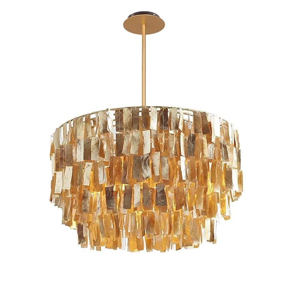 Capiz shell four-light chandelier, ninth product view