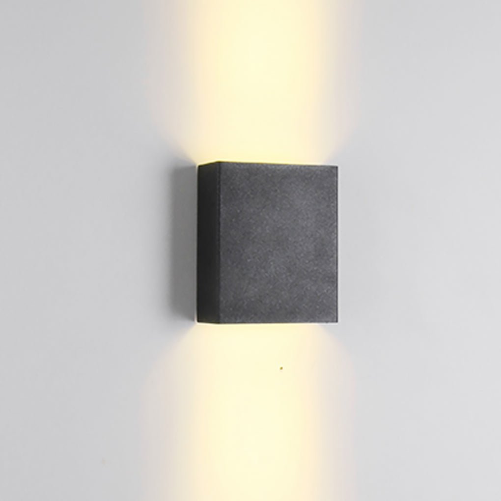 Square up down wall light, final plain product view