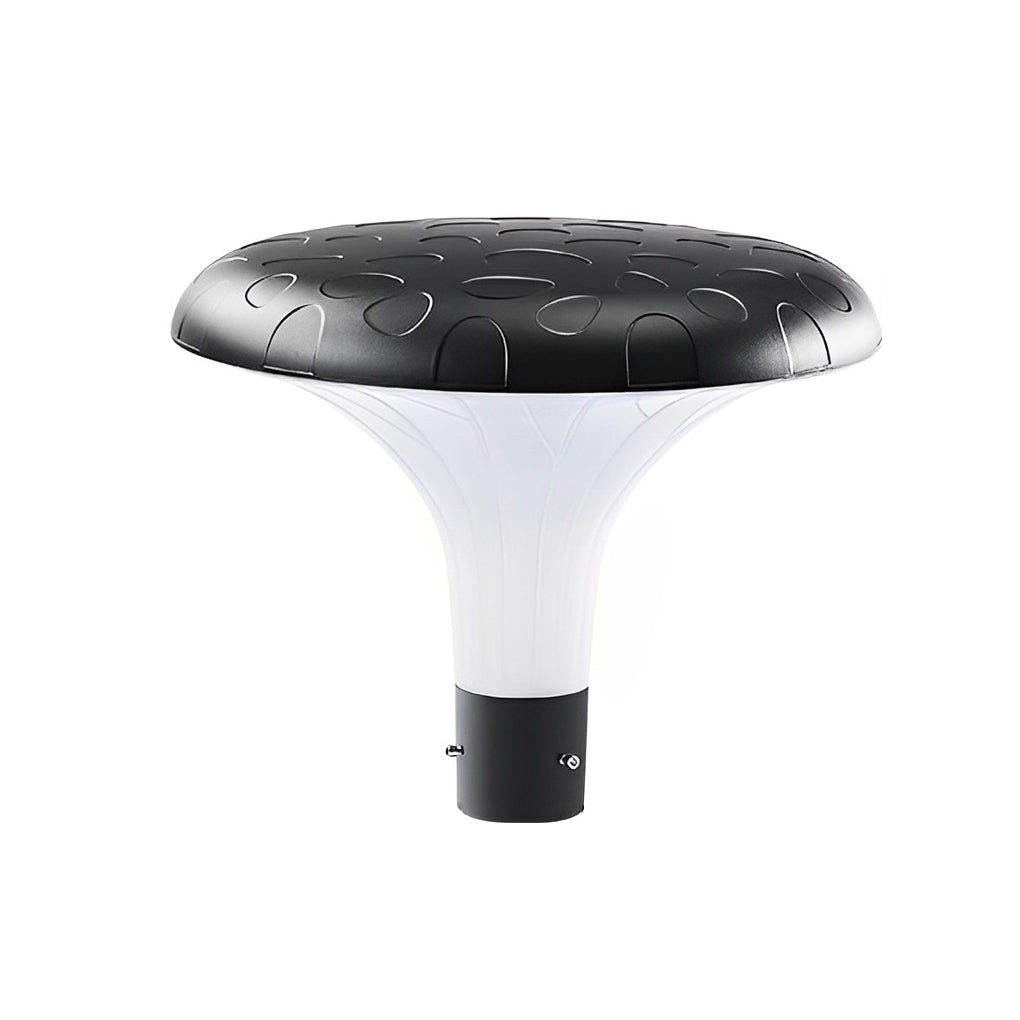 Solar Street Light, Round Die-Cast Aluminum LED Pole Lamp for Driveway and Yard, Waterproof with Standalone Head or Full Pole Options