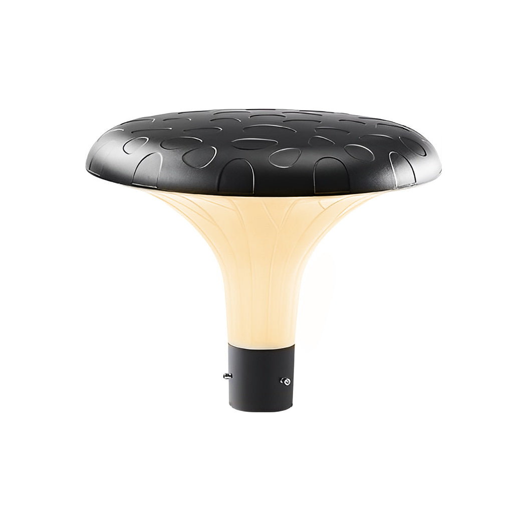 Solar Street Light, Round Die-Cast Aluminum LED Pole Lamp for Driveway and Yard, Waterproof with Standalone Head or Full Pole Options