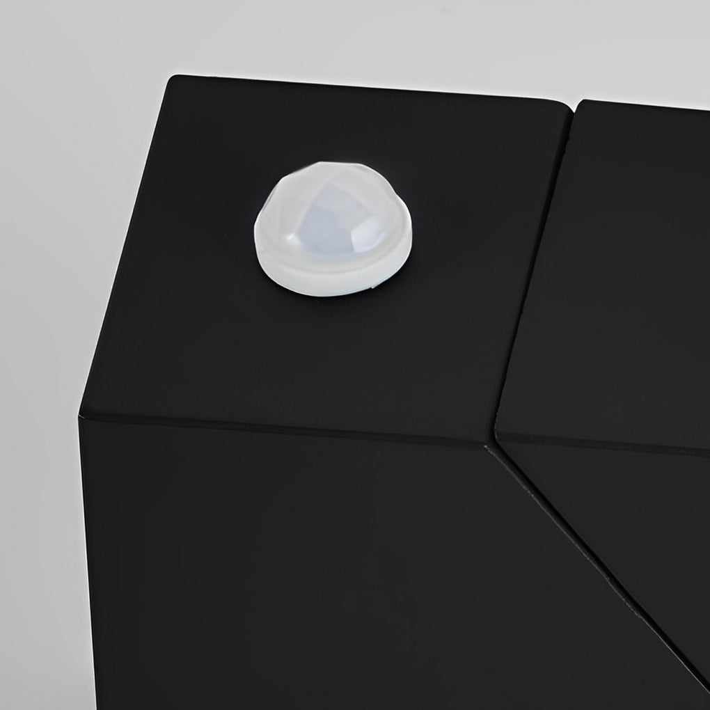 Up Down Outdoor Sconce, Adjustable Waterproof Black Aluminum LED Wall Light for Entrances and Facades, Motion Sensor Option
