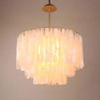 Capiz shell four-light chandelier, second product view