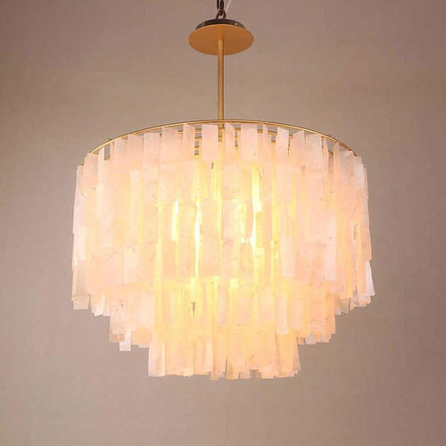 Capiz shell four-light chandelier, second product view