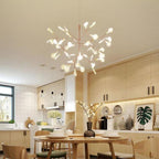 Copper and glass 45-light starburst chandelier, main product view