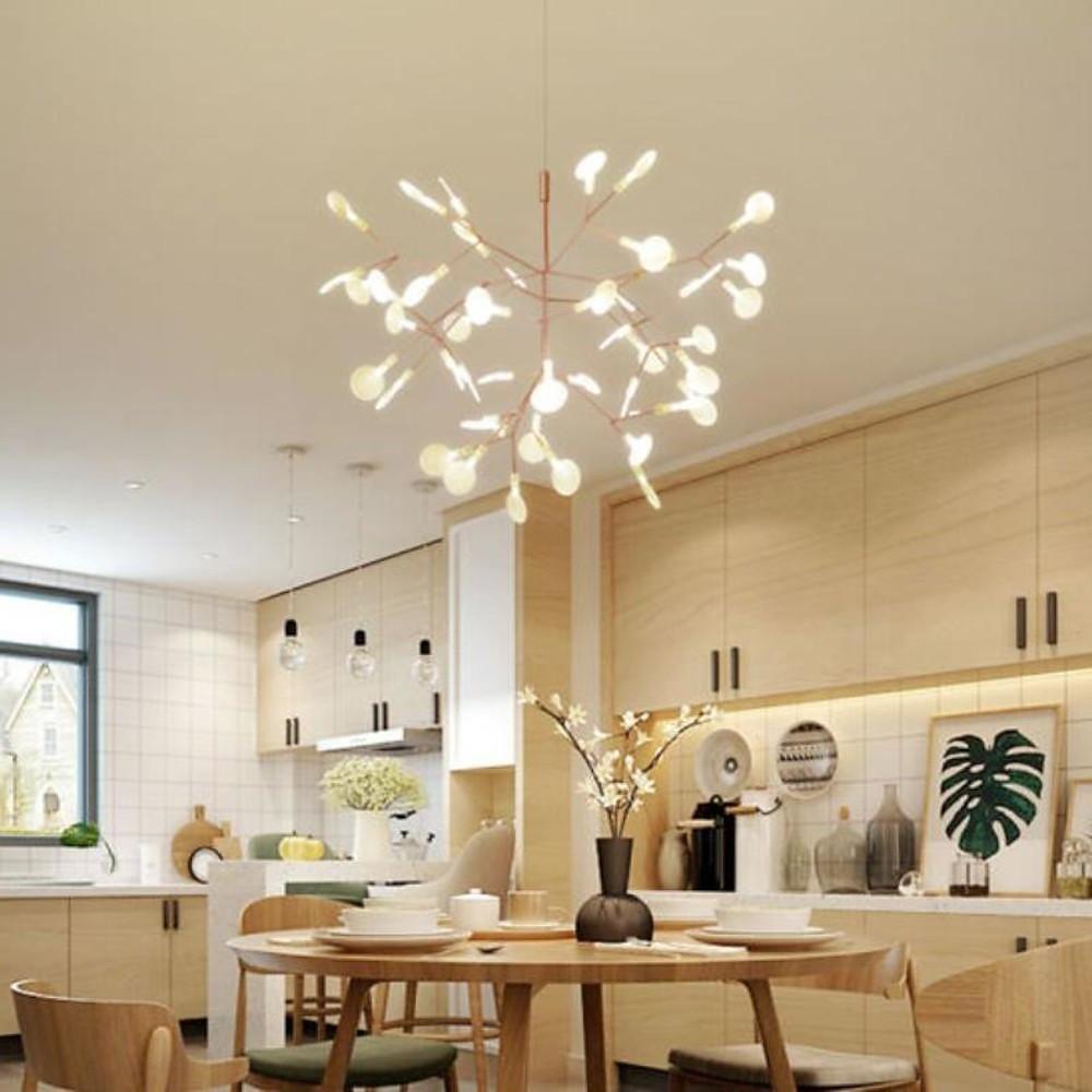 Copper and glass 45-light starburst chandelier, main product view