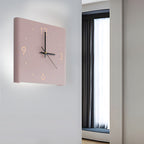 Wall clock lamp mounted on a bedroom wall