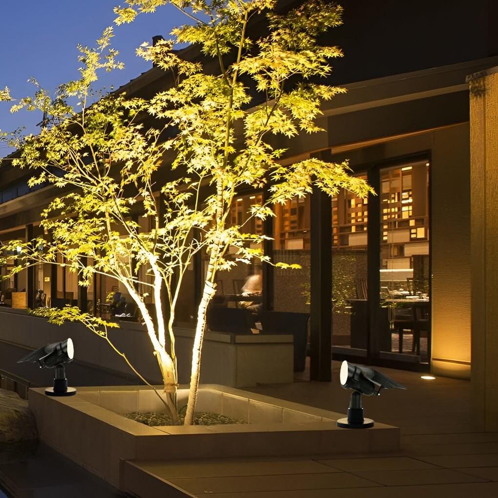 Solar Lawn Spot Light, Adjustable Aluminum Outdoor Spotlight for Trees and Garden Features, White, Warm White or RGB