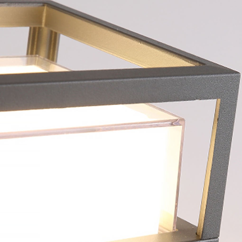 Glare-control pillar light, further view of the shade